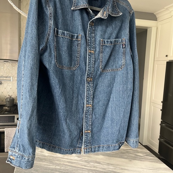 Mens I jeans shirt size medium faded denim blue - Picture 8 of 17